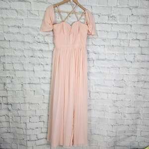 fame and partners long maxi dress Sz 8 gown wedding guest formal A17